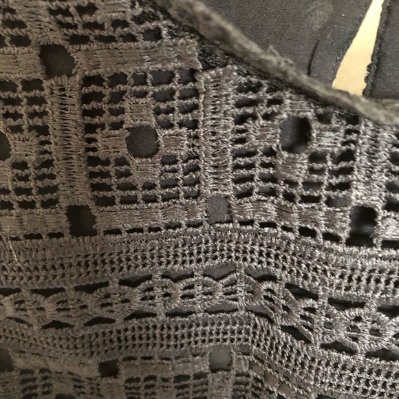 ANTHROPOLOGIE DANIEL RAINN LOURDES BLACK LACE EYELET TANK TOP XL - Picture 10 of 13